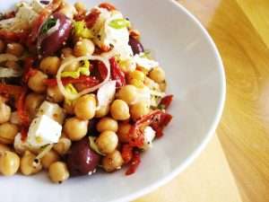 Salade de pois-chiches et feta