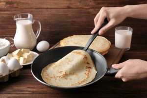 Crêpes roulées aux carottes rôties, céleri et potiron